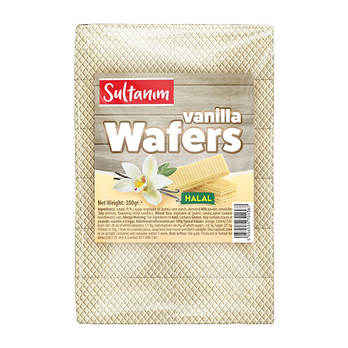 Sultanim Wafers W Vanilla Halal 300g