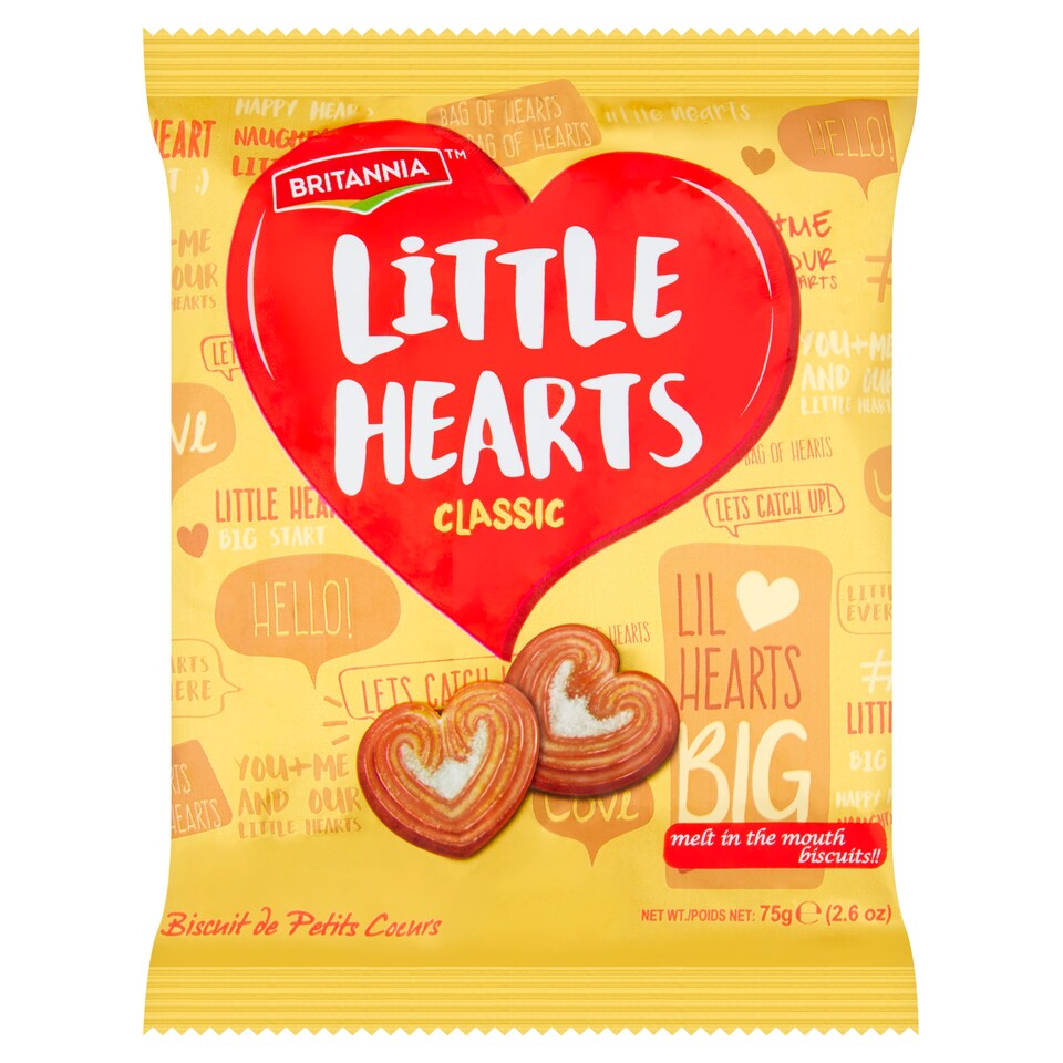 BRITANNIA LITTLE HEARTS 75GM (UNIT)
