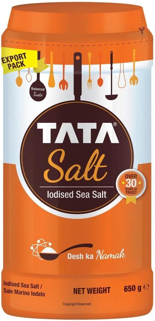 TATA SALT IODIZED TABLE SALT 650GM (UNIT)