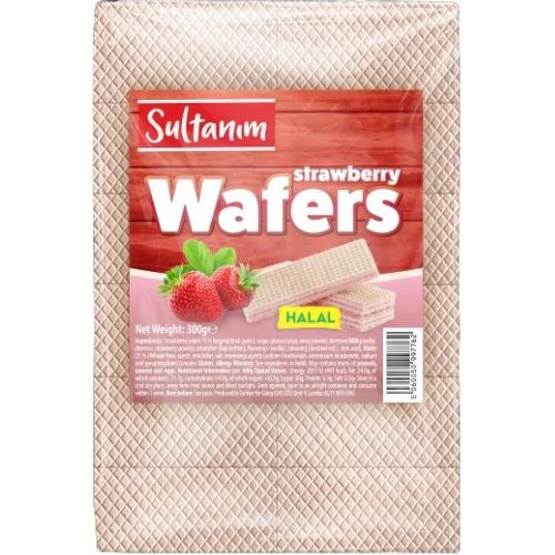 Sultanim Wafers W Strawberry Halal 12x300g