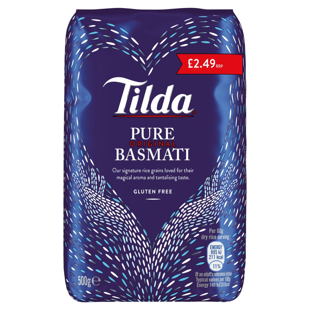 Tilda Basmati Rice 8x500gm Pm-&pound;2.49