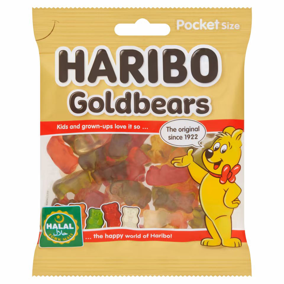 Haribo Gold Bears (altin) (blue) 100gm - (v20)