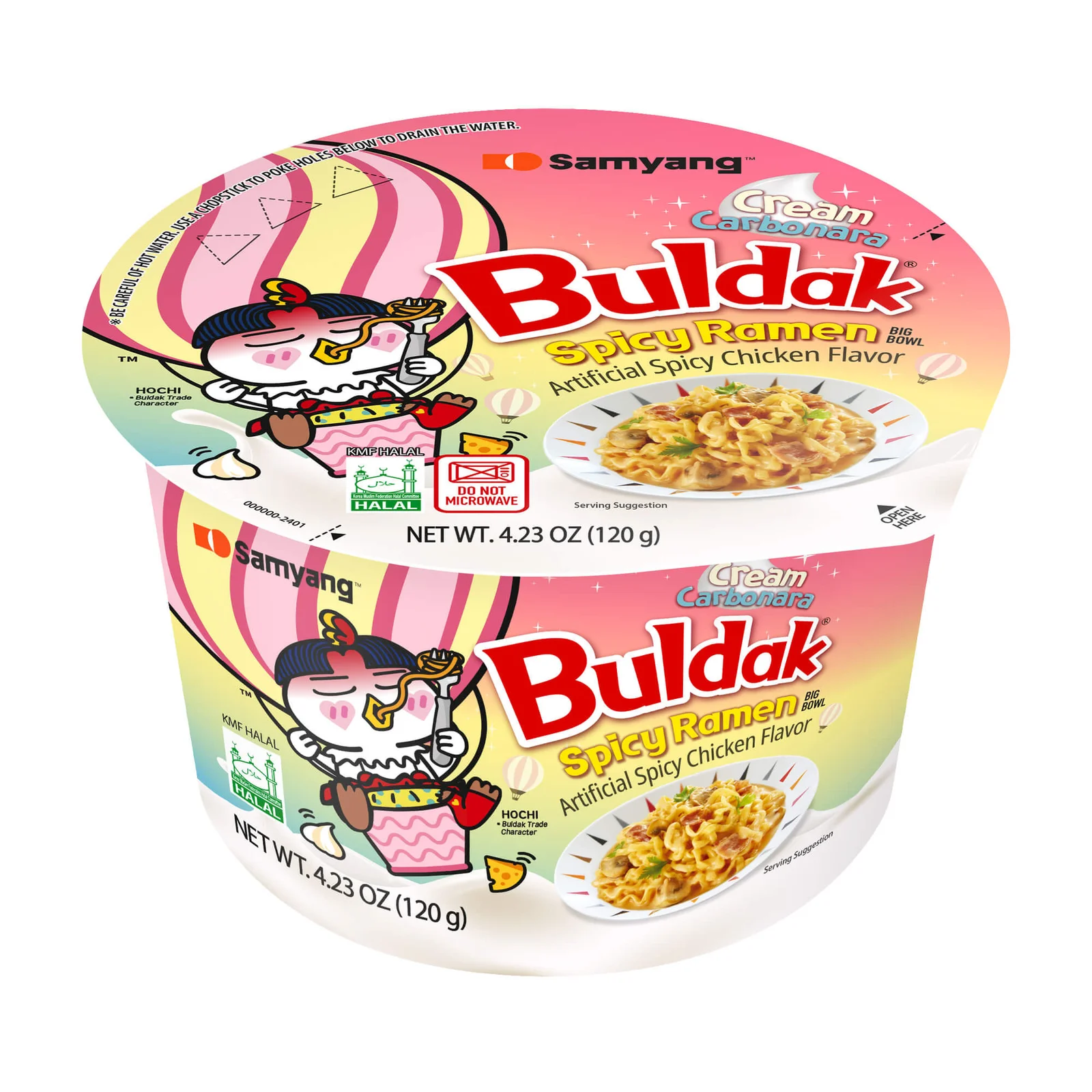 Buldak Cream Carbonara Big Bowl 120g (unit)