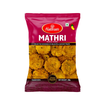 Haldiram Mathri 200g Unit Pm &pound;1.49 (bogof)