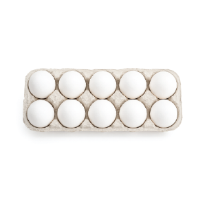 12 Medium White Eggs (16 Trays)