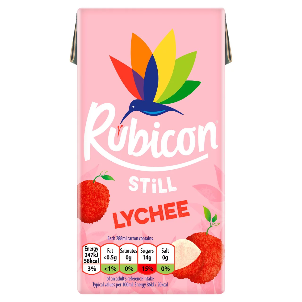 Rubicon Lychee 288ml Unit