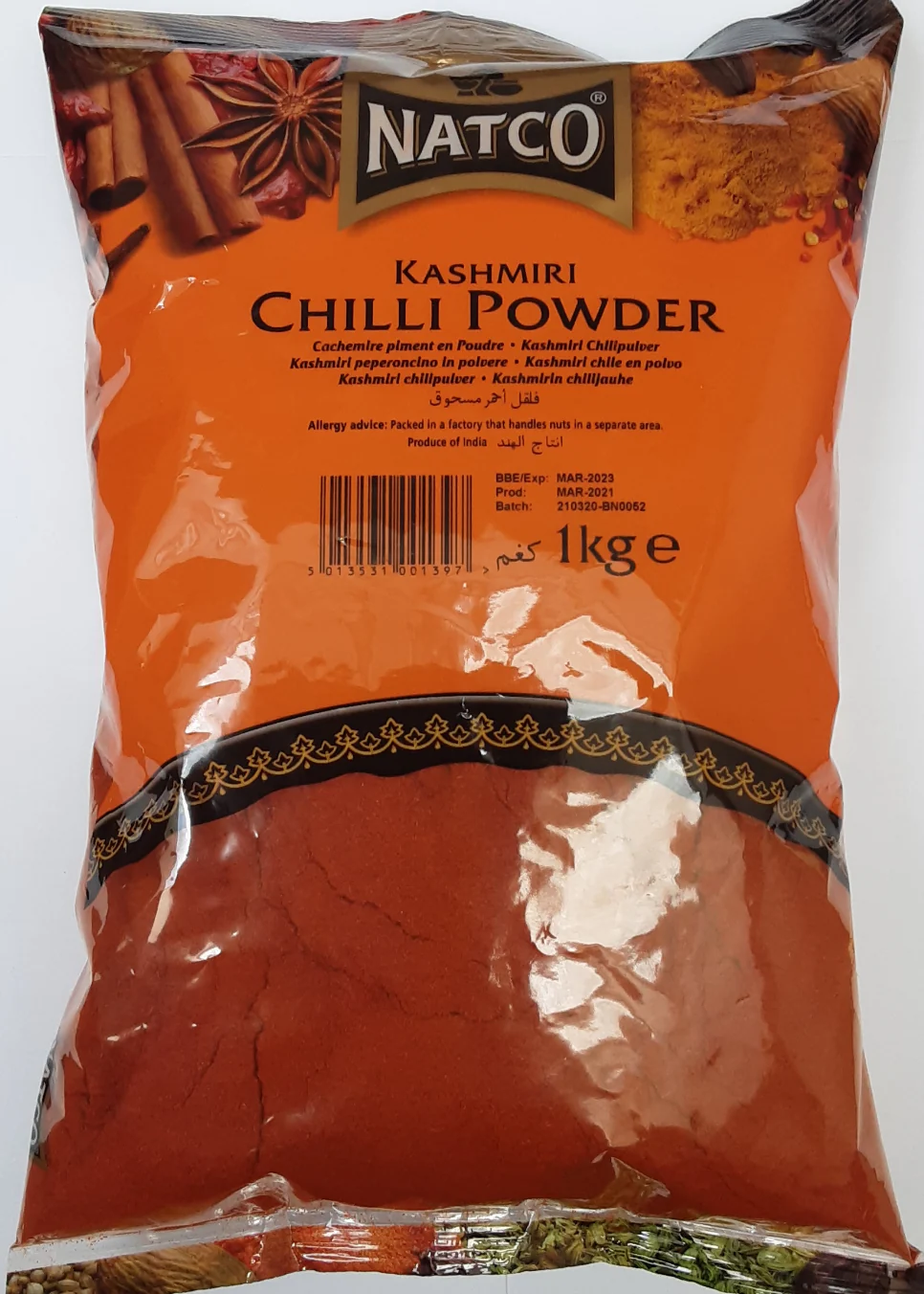 Natco Chilli Powder Kashmiri 6x1kg