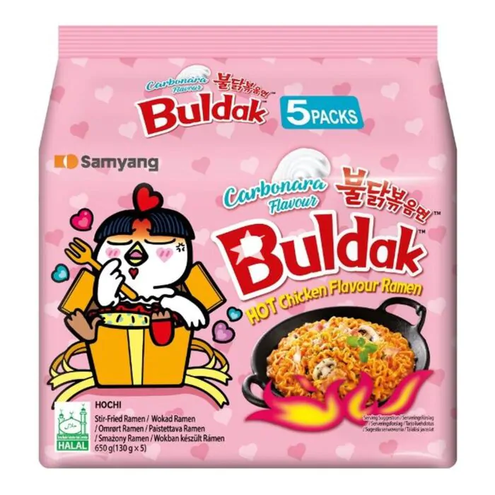 Buldak Carbonara Multi Pack 5x130g (unit)