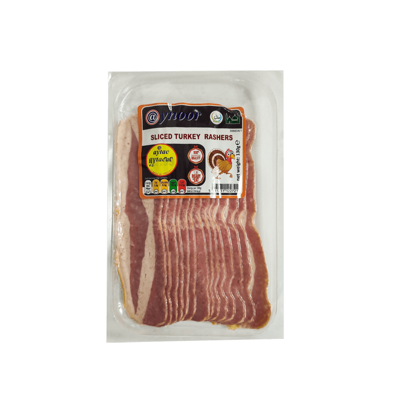 Aynoor Sliced Turkey Rashers 130g