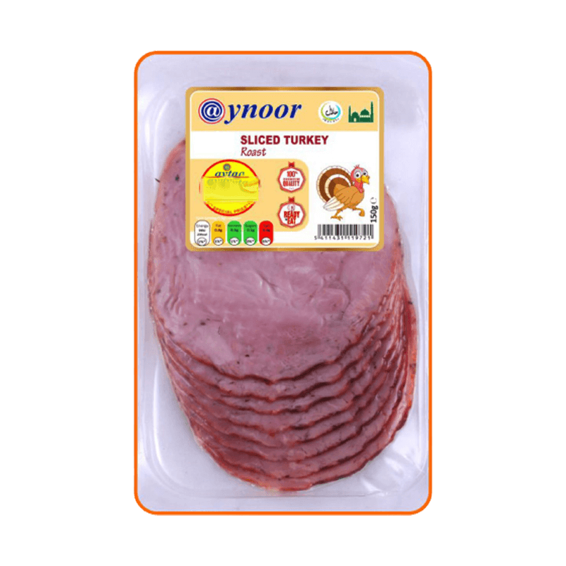 AYNOOR SLICED TURKEY ROAST 150G