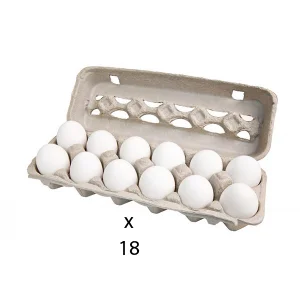 Eggs 12pc White (18 Trays)
