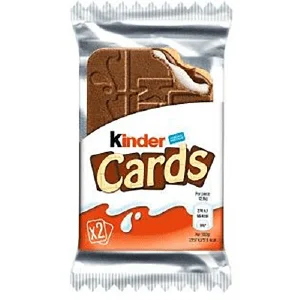 KINDER CARDS CHOCOLATE FILLE 25G (UNIT)