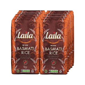 Laila Brown Basmati Rice 10x1kg (case)