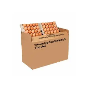 30s Brown Eggs (8trays) Family Pack