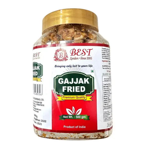 Best Gajjak Fried Jar 500gm