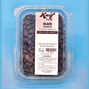 Kaif Afghan Black Raisins 350gm