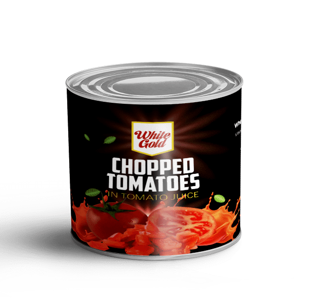 WHITE GOLD CHOPPED TOMATOES 6X2.5KG