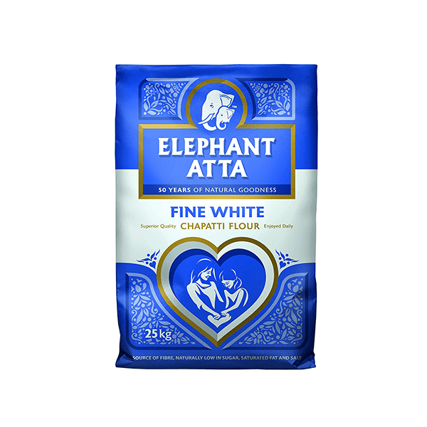 Elephant Atta Fine White Chapatti Flour 25 Kg