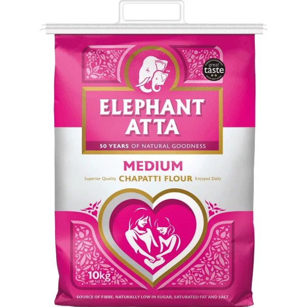 Elephant Atta Medium 10kg Pm 9.69  (r)