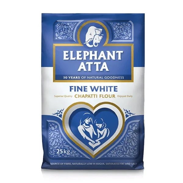 Elephant Atta White 25kg Pm 18.99 (r)