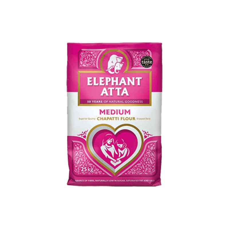 Elephant Medium Atta (£14.99pm) 25 Kg