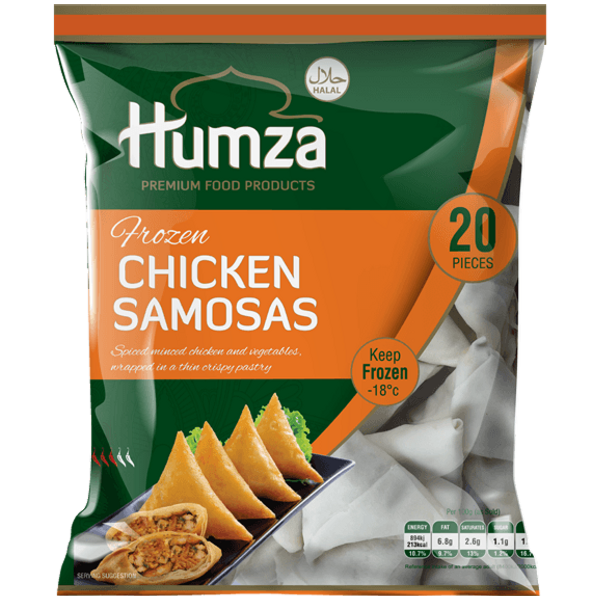 Humza Chicken Samosa 20pc 10x650g (case)