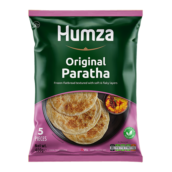 Humza Paratha Plain 12x400g (5pcs)