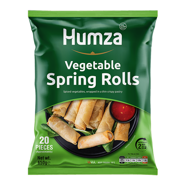 Humza Veg Spring Rol 20pc 10x650g (case)