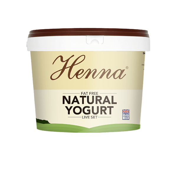 HENNA FAT FREE NATURAL YOGURT 10KG