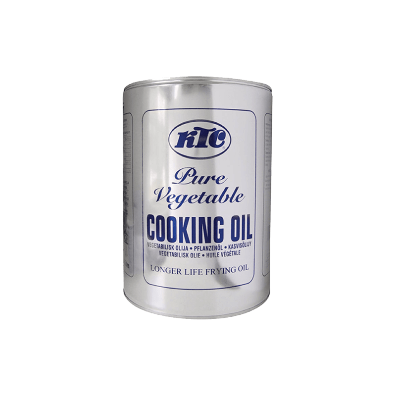 Ktc Pure Vegetable Cooking Oil Silver Tin