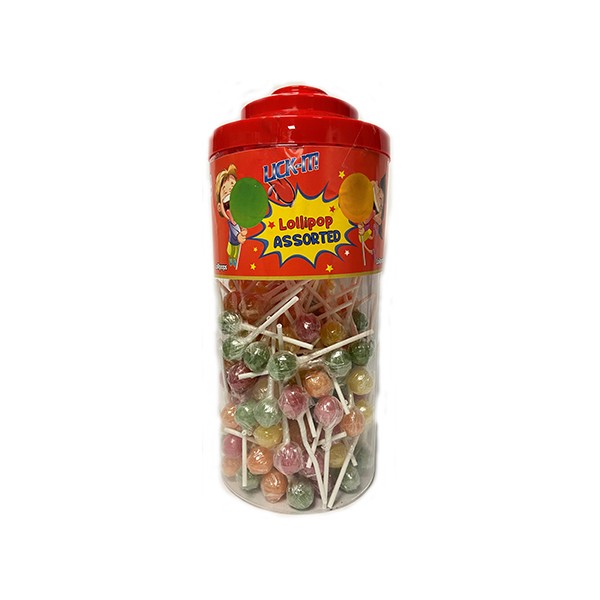 LICK-IT ASSORTED LOLLY 7G