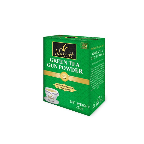 NEMAT GUN POWD GREEN TEA 40X250 G