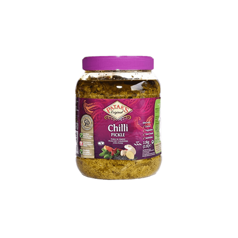 PATAKS CHILLI PICKLES 2.2KG (UNIT) CLEAR