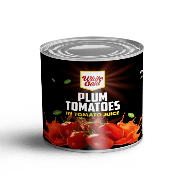White Gold Plum Tomatoes 6x2.55 Kg