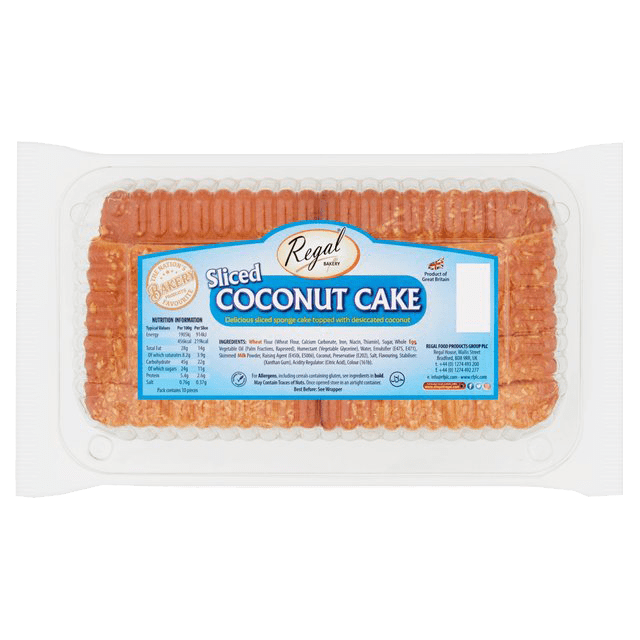 Regal Coconut Cake Slices 11x5 Pcs
