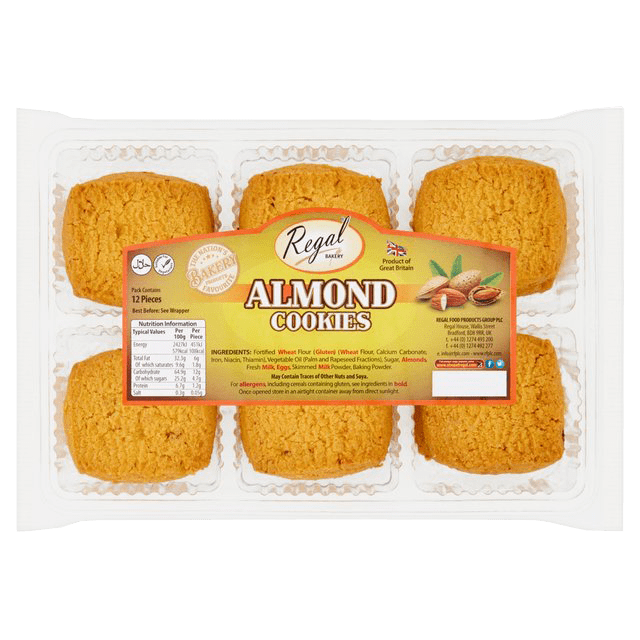Regal Hm Almond Cookies 8x12pcs