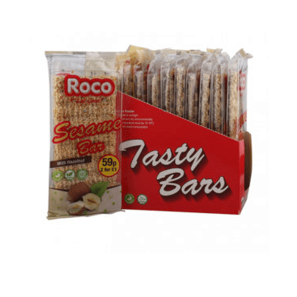 Roco Sesame Bar W Hazelnut 10x50 G