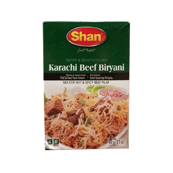 Shan Karachi Beef Biryani 12x60 G