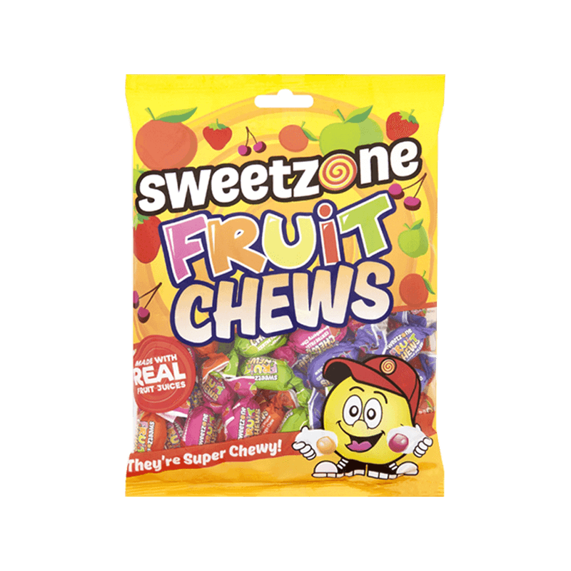 Sweetzone Fruit Chews Bags 180g (unit)