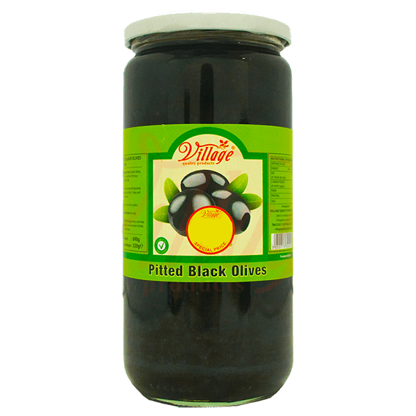 Village Pitted Black Olive 720g (unit)