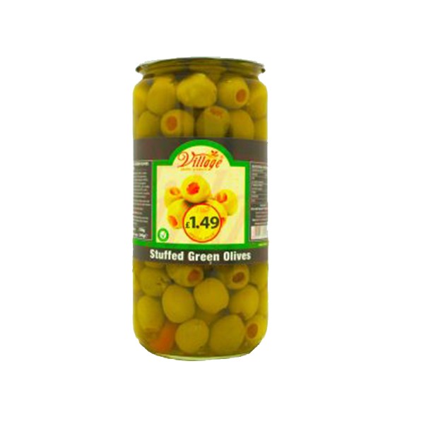 Village Stuff Green Olives 6x720g (case)