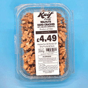 Kaif Walnut Halves Hand Cracked Usa 200gm