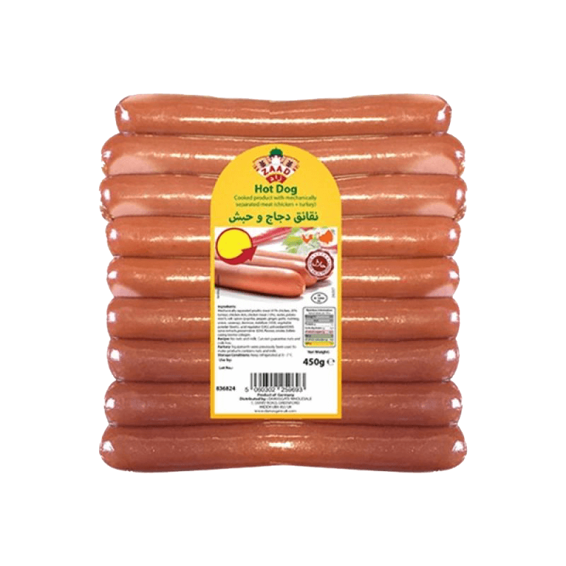 Zaad Chicken Hot Dog 400gm