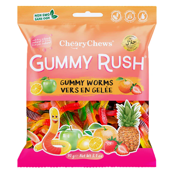 Gummy Worms 12x90gm (case)