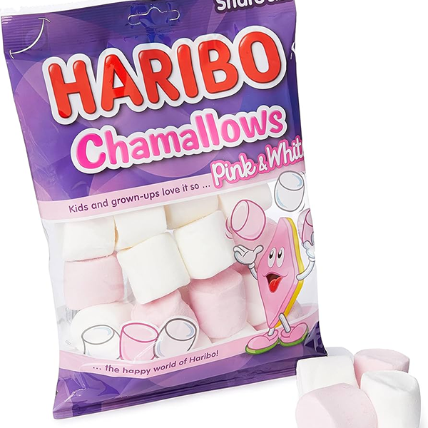 Haribo Cham Pink Marsmall 24x80g (brown)