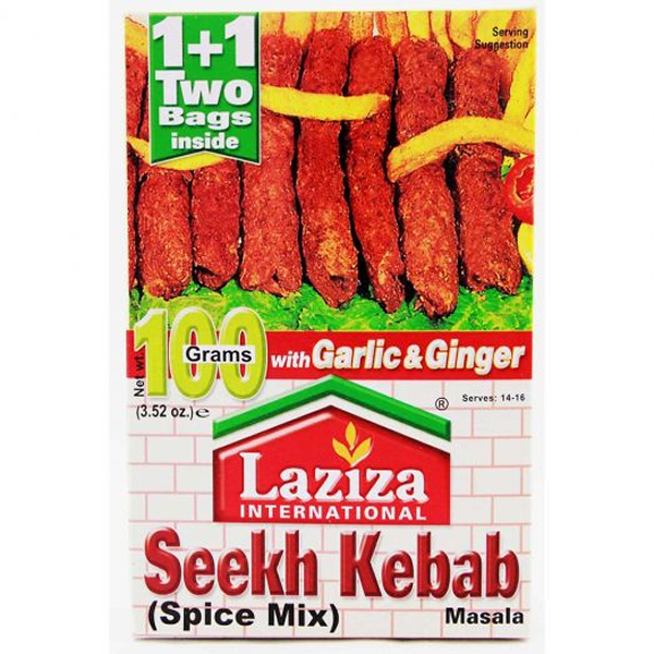 LAZIZA SEEKH KEBAB  MASALA 100G (UNIT)