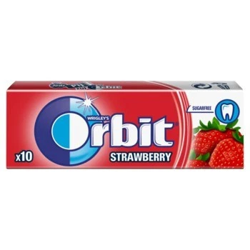 Orbit Strawberry Chewing Gum 10pc (unit)