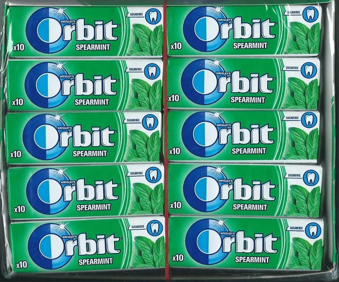 Orbit Spearmint Chewing Gum 30x10pc
