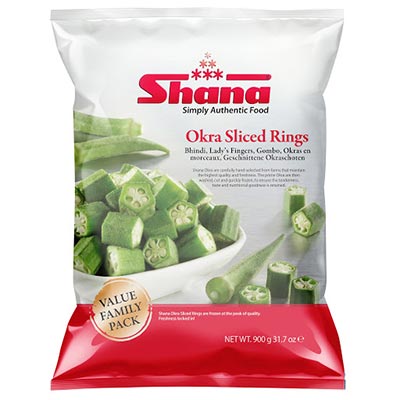 Shana Veg Okra Cut/rings 900g (unit)